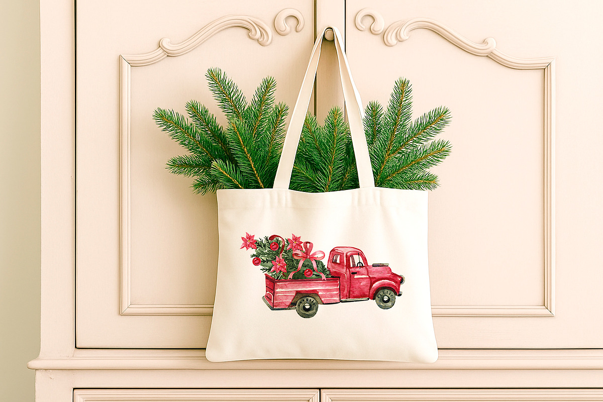Christmas. Watercolor Clipart Set, an Illustration by NataliMiasStore (Photo 3 of 7)