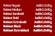 Rokiest Complete Family, a Sans Serif Font by Fitrah Type (Thumbnail 4 of 15)