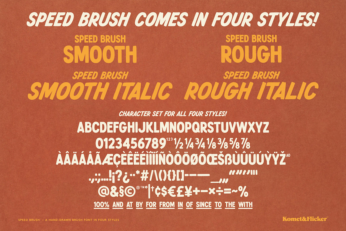 SPEED BRUSH, a Font by Komet & Flicker (Photo 15 of 15)