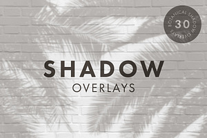 30 Botanical Shadow Overlays