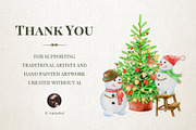 Winter Wonderland Clipart, a Seasonal Illustration by AnitaPol (Thumbnail 20 of 20)
