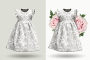 Kids dress mock-up., a Bottom Mockup by Irena Matiash shop (Thumbnail 5 of 7)