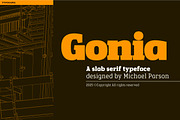 Gonia, a Slab Serif Font by Typogama (Thumbnail 1 of 15)