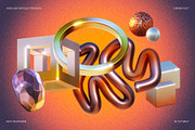 3D CHROME RUST Objects, an Object Graphic by angelainthefields (Thumbnail 10 of 15)