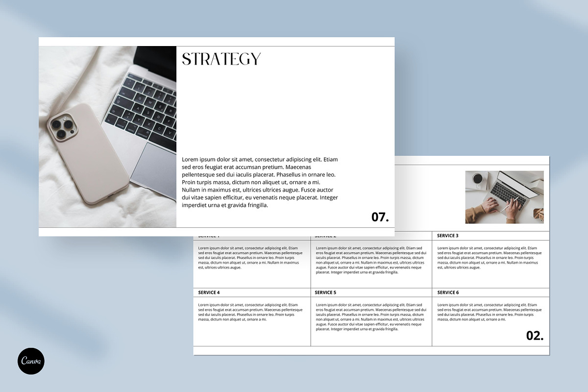 Social Media Proposal Template, a Marketing Template by Studio.520 (Photo 1 of 8)