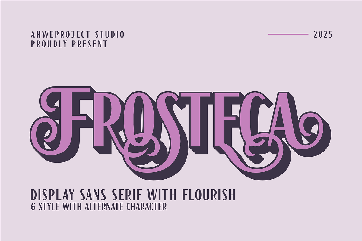 Frosteca, a Sans Serif Font by ahweproject (Photo 1 of 17)