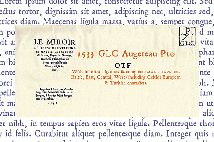 1533 GLC Augereau PRO, a Serif Font by GLC Foundry