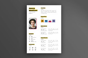 Graphic Designer Resume CV, a Resume Template by Saman Osama (Thumbnail 2 of 4)