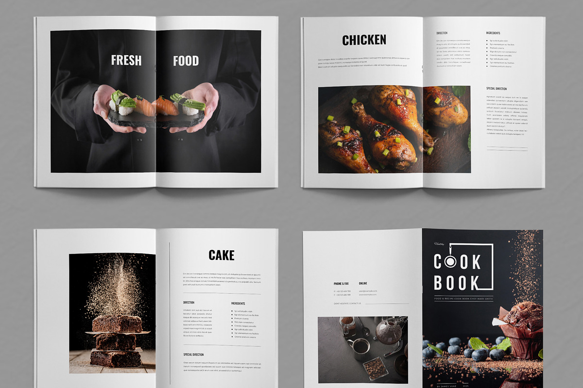 Cook Book Layout, a Magazine Template by ContestDesign (Photo 2 of 3)