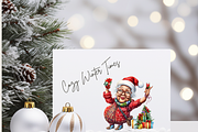 SUPER QUIRKY CHRISTMAS CLIPART PACK, a Person Illustration by Daring Digies (Thumbnail 7 of 9)