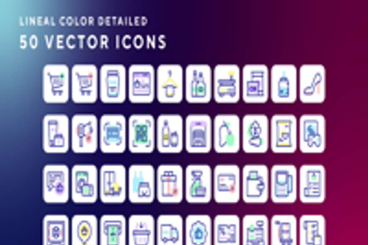 Retail icons, an Outline Icon by Wencory (Photo 1 of 2)