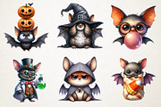 Funny Halloween Bats Clipart, an Illustration by RobertsArt (Thumbnail 6 of 7)