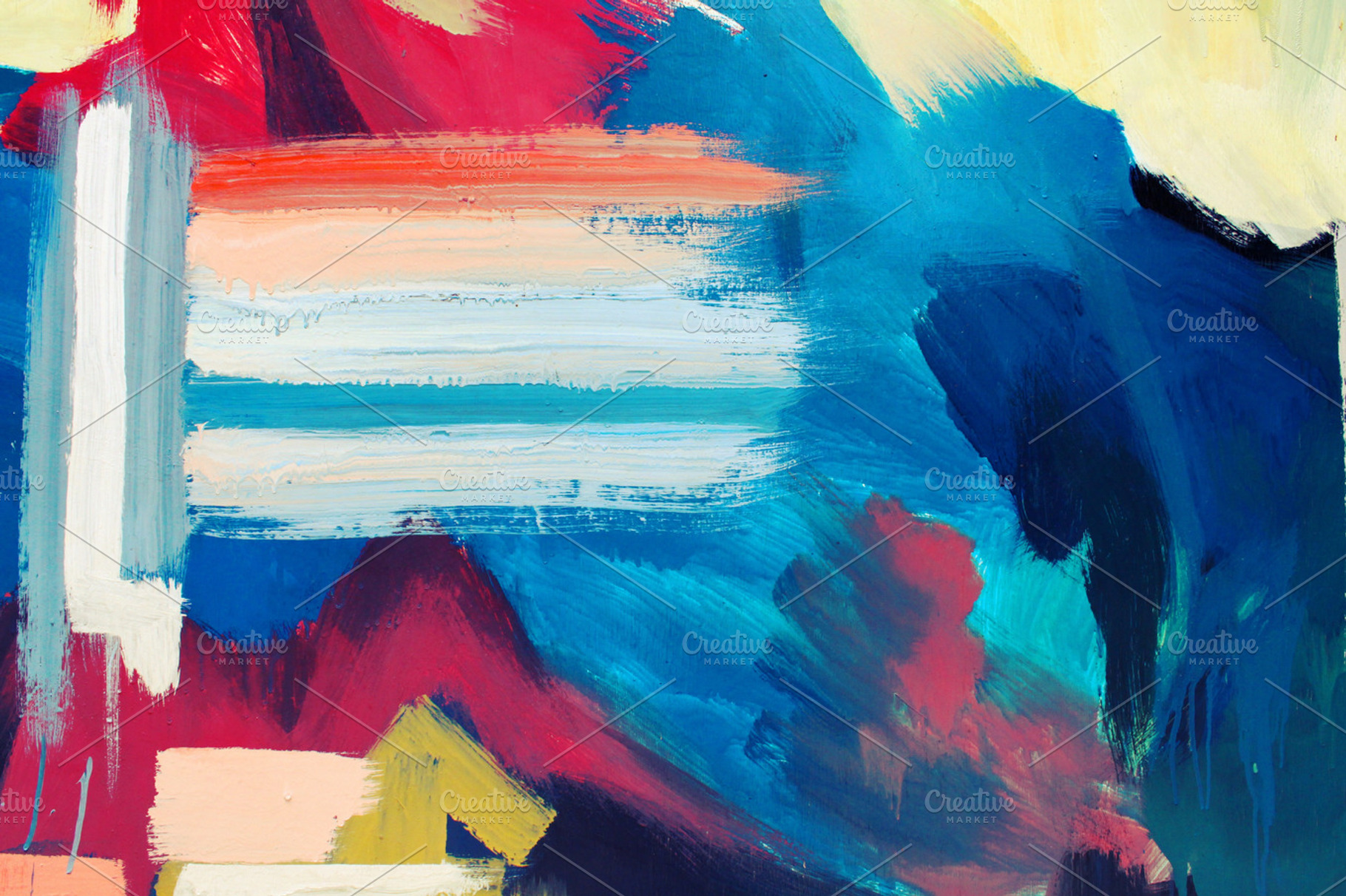 Colorful painted wall