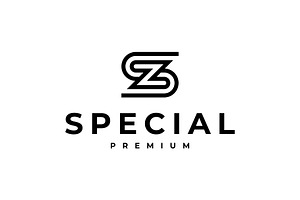 Letter SZ ZS Monogram Logo, a Branding & Logo Template by MenkType Studio