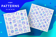 Hobby Patterns Collection, a Pattern Graphic by Alex Blogoodf (Thumbnail 1 of 9)