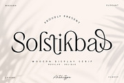 Solstikba - Modern Display Serif, a Serif Font by Artchitype Studio (Thumbnail 1 of 14)