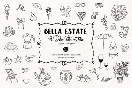 Bella Estate - Italian Summer Icons, an Object Graphic by Essentially Nomadic