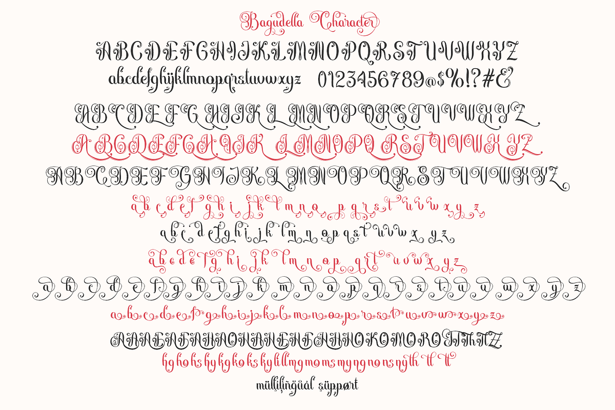 Bagundella Classic Script, a Script Font by madeDeduk (Photo 6 of 8)