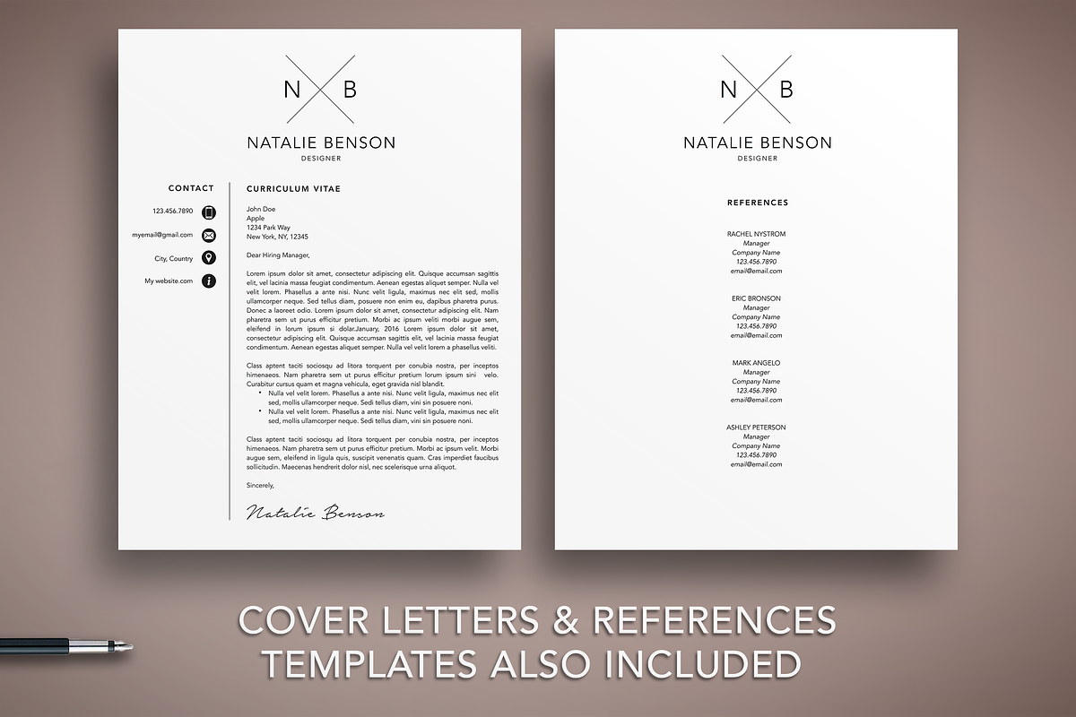 Creative Resume Template Word Pages, a Resume Template by The Creative Resume (Photo 4 of 8)