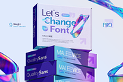 Malevice Pro | 9 Weight, a Sans Serif Font by Burntilldead (Thumbnail 8 of 13)