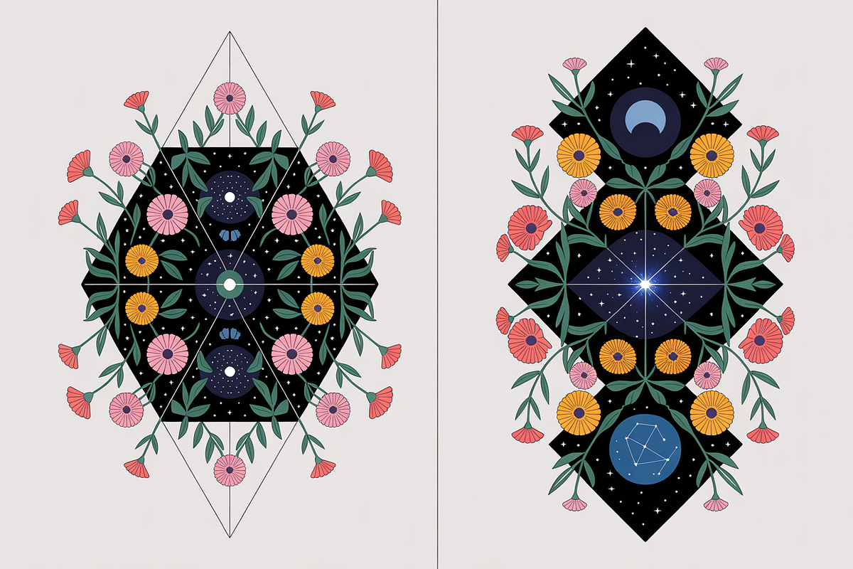 Wildflower Celestial Bundle, an Illustration by Amazin_art (Photo 3 of 11)