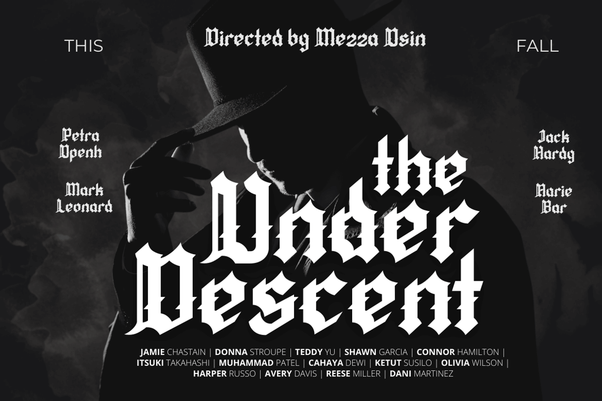 QIUBA Blackletter font, a Blackletter Font by twinstd (Photo 4 of 13)