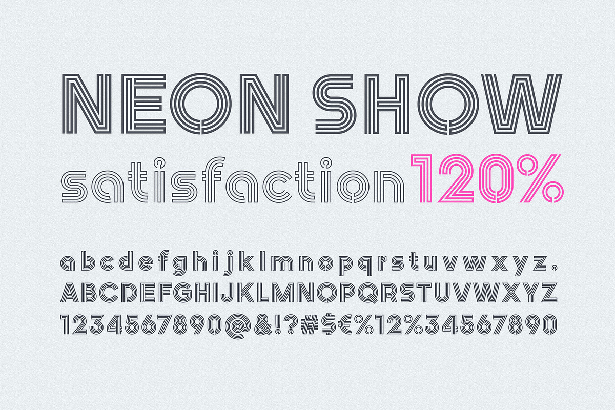 Nightlife Decorative Neon Font preview 7