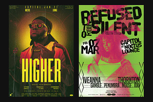 5 Hip Hop Artist Poster Templates