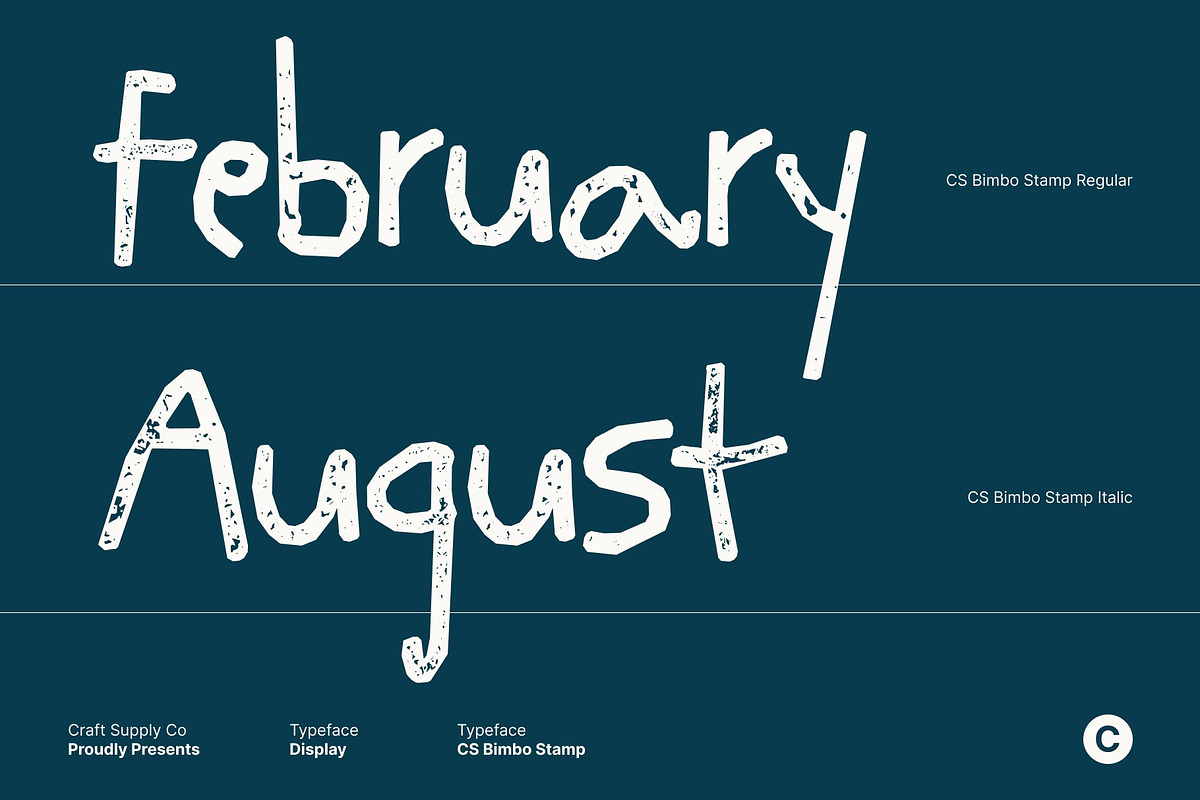 CS Bimbo Stamp, a Handwritten Font by Craft Supply Co. (Photo 4 of 8)