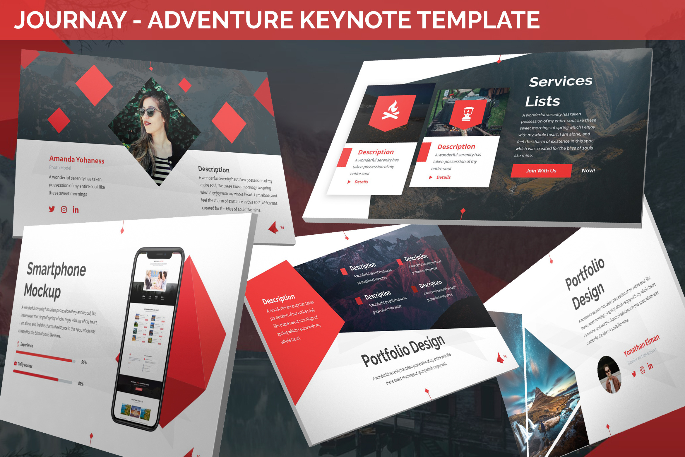 Journay - Adventure Keynote Template, a Presentation Template by ...