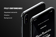 Isometric iPhone X Mock-up, an iPhone Mockup by IsometricWorld (Thumbnail 2 of 4)