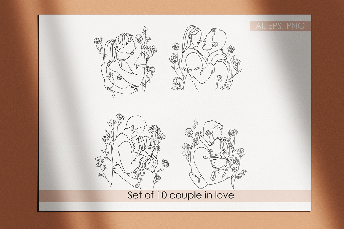 SALE Couple in love illustration, a Person Illustration by velychko.ua (Photo 3 of 7)