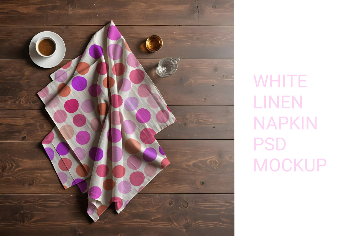 White linen towel psd mockup, a Household Mockup by jenartstudio (Photo 3 of 3)