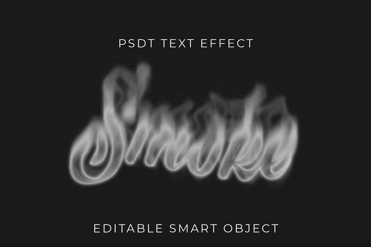 Soft Smoke Script Text Effect, a Templates & Theme by studiogstock