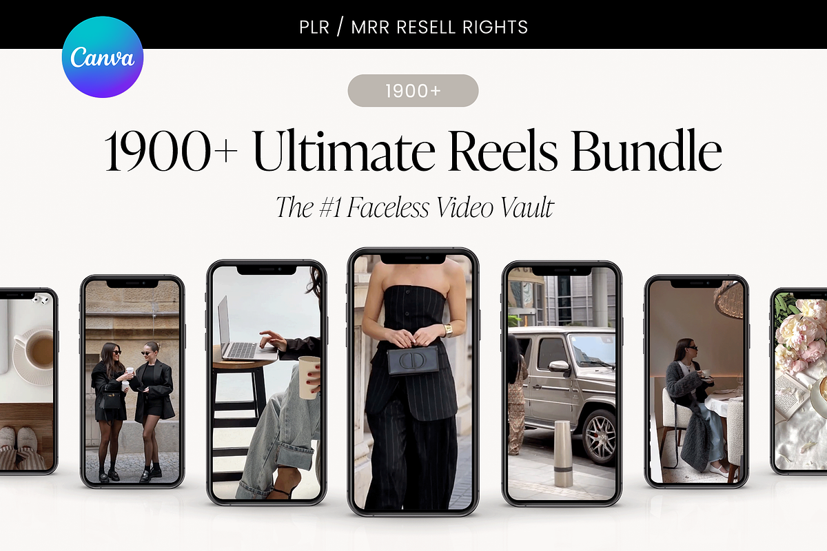 1900+ Ultimate Reels Bundle, a Social Media Template by Digital Asset Co (Photo 1 of 10)