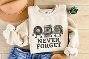 Never Forget PNG, Retro Vinyl, an Illustration by SharpMarketplace (Thumbnail 8 of 9)