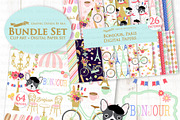 Parisian,Bonjour Paris,Eiffel Tower, an Illustration by Mia's Graphic Design (Thumbnail 2 of 9)