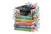 Graduation Clipart Collection PNGs, an Education Illustration by VetalStock (Thumbnail 16 of 20)