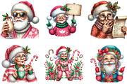 Funny Old Lady Christmas Sublimation, an Illustration by CraftArtStudio (Thumbnail 3 of 6)