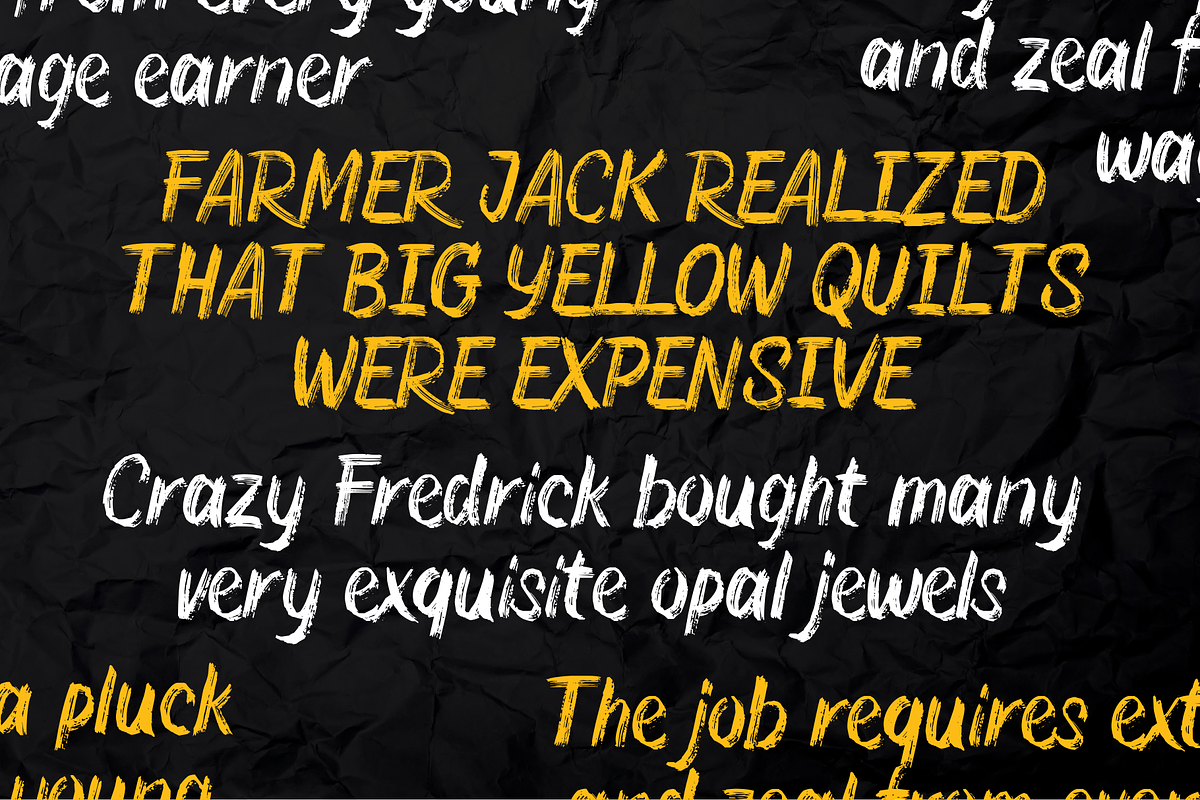 DEAD BRUSH / Dry Brush Typeface, a Handwritten Font by Debut Studio (Photo 5 of 6)