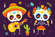 Day of the Dead set, a Decorative Illustration by SunnyWS (Thumbnail 2 of 9)