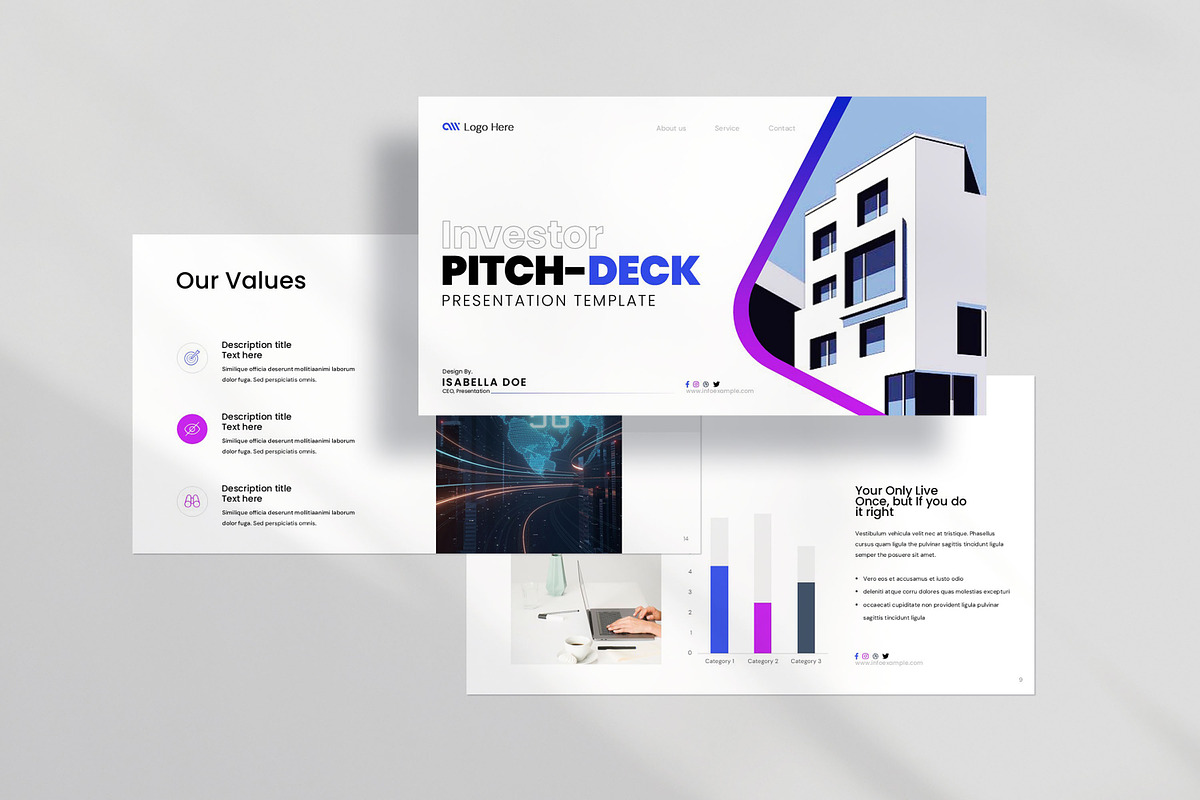 Pitch Deck Presentation Template preview 3