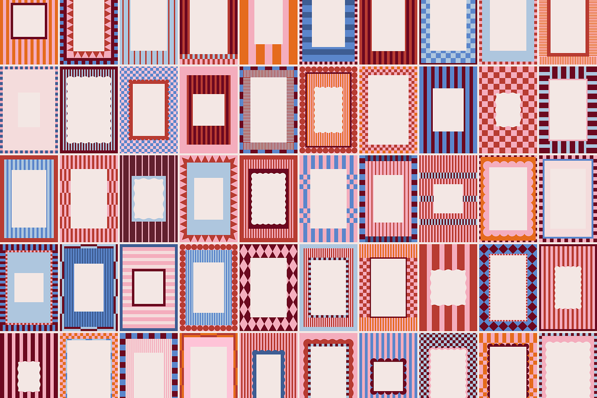 Stripped and checker FRAMES, an Object Graphic by kondratya (Photo 8 of 9)