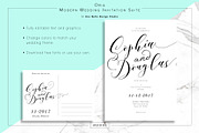 Oria Modern Wedding Stationery, an Invitation Template by Uno Bello Design Studio (Thumbnail 2 of 5)