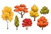 Autumn Trees Illustrations, a Seasonal Illustration by alexdndz (Thumbnail 3 of 3)