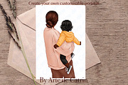 My Lovely Baby Clipart, Mom and Baby, a Person Illustration by ArtedeCatrin (Thumbnail 10 of 10)