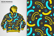 Neon Memphis Seamless Patterns, a Pattern Graphic by 3Y_Design (Thumbnail 4 of 6)
