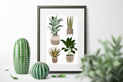Boho house plants clipart, a Decorative Illustration by ApetekMarket (Thumbnail 4 of 5)