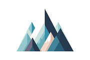 Geometric Mountain Icons Pack, an Object Graphic by yasushie (Thumbnail 3 of 12)