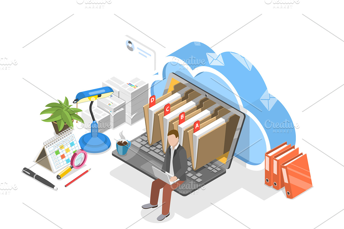 Statistics & Data Analysis Set 01, a Technology Illustration by AndriiStore (Photo 5 of 11)
